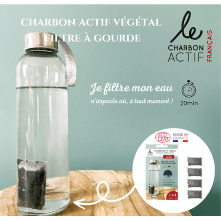 Charbon végétal français filtre à eau pour gourdes X2 – Bijin